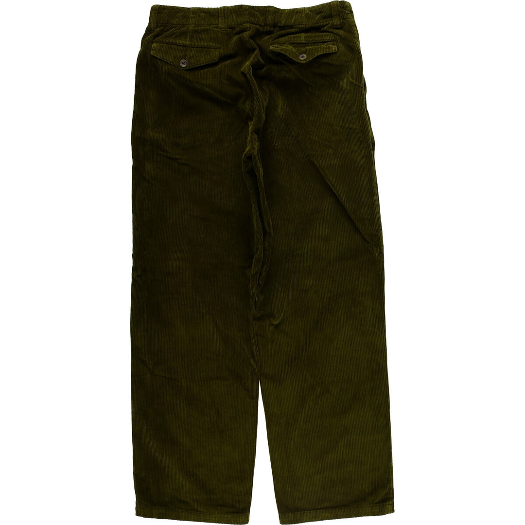 J.Crew Men's Corduroy Pants, Size W33 cotton Khaki type Vintage Second Hand