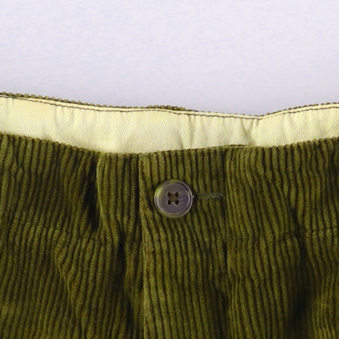 J.Crew Men's Corduroy Pants, Size W33 cotton Khaki type Vintage Second Hand