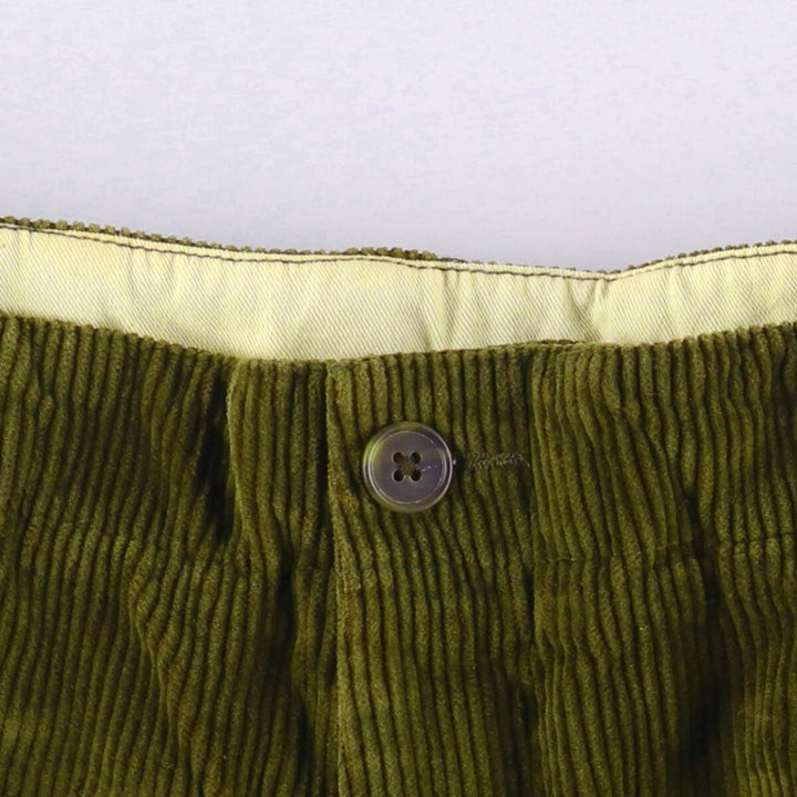 J.Crew Men's Corduroy Pants, Size W33 cotton Khaki type Vintage Second Hand