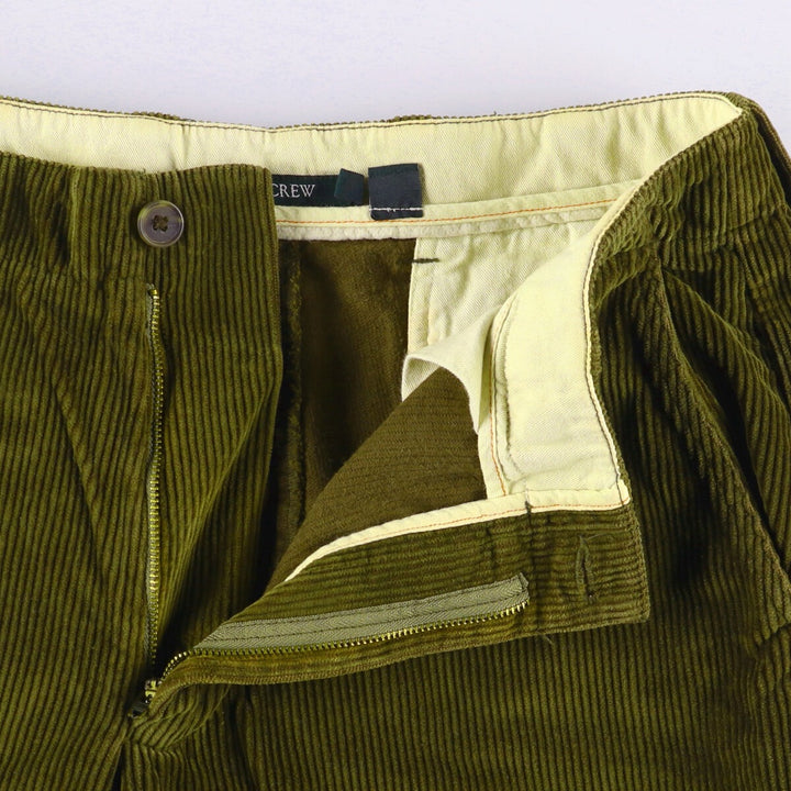 J.Crew Men's Corduroy Pants, Size W33 cotton Khaki type Vintage Second Hand