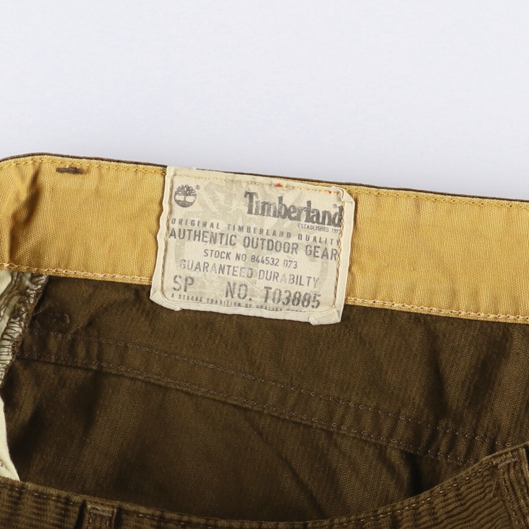 Timberland Men's Corduroy Pants, Size W37 cotton brown type Vintage Second Hand