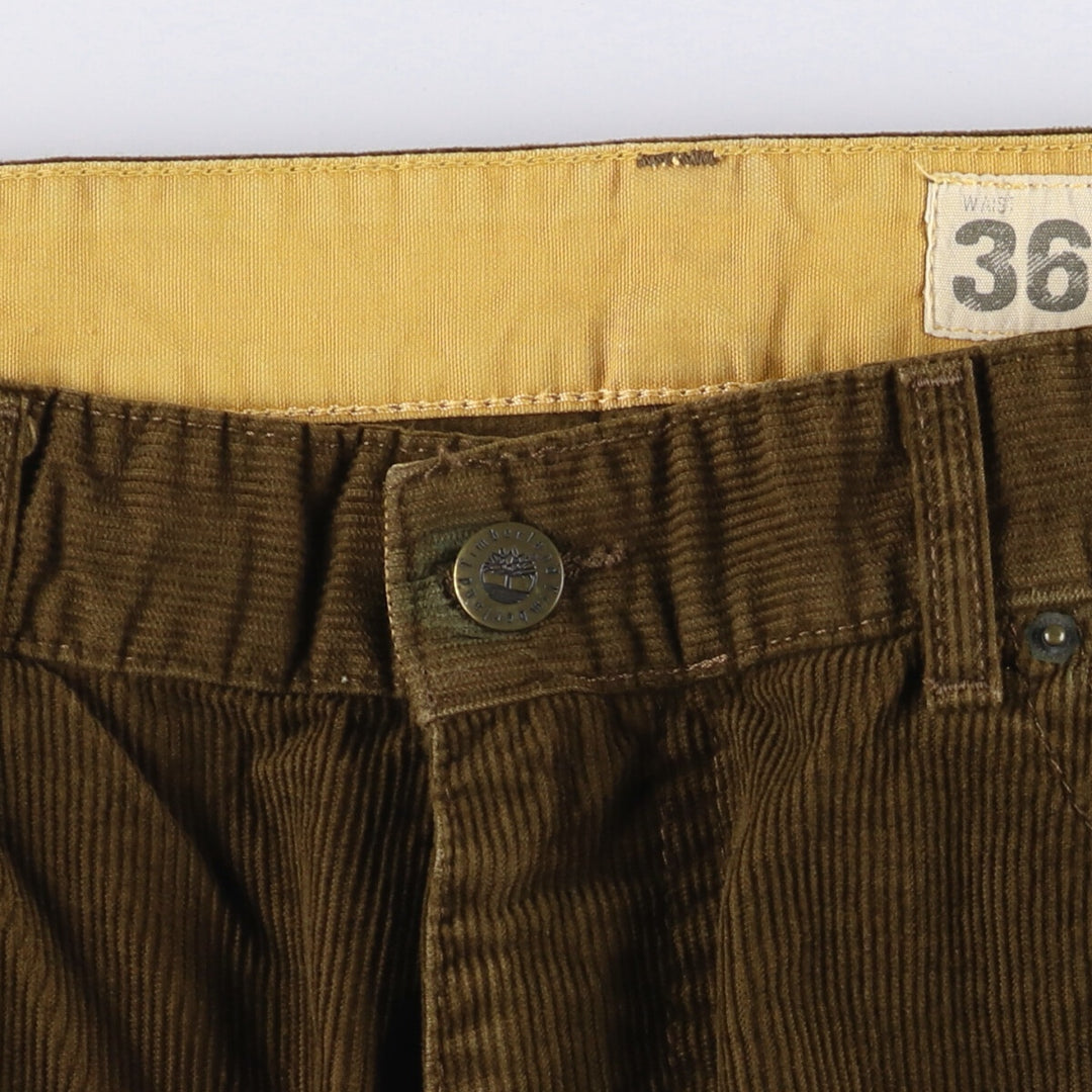 Timberland Men's Corduroy Pants, Size W37 cotton brown type Vintage Second Hand