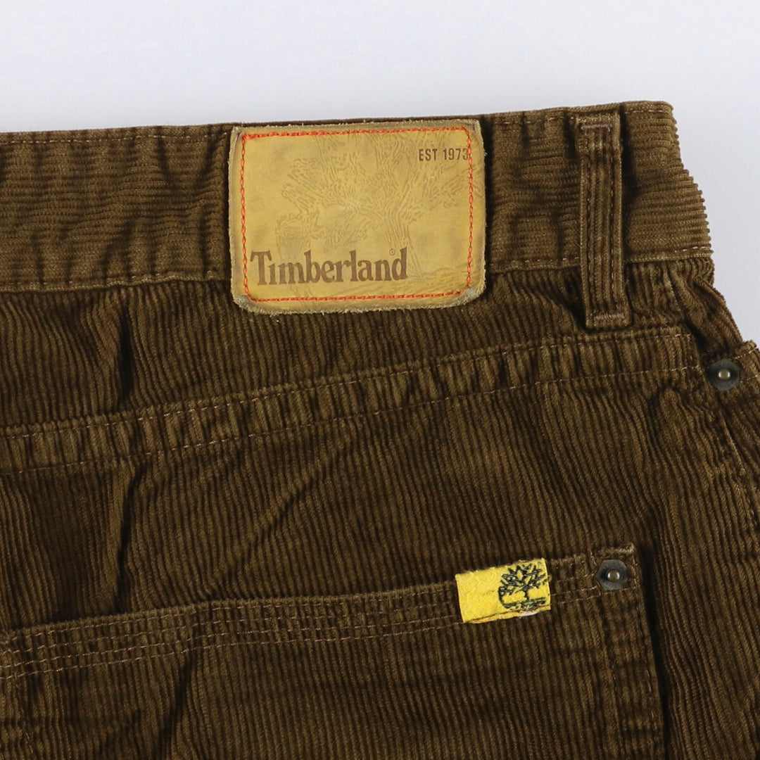 Timberland Men's Corduroy Pants, Size W37 cotton brown type Vintage Second Hand