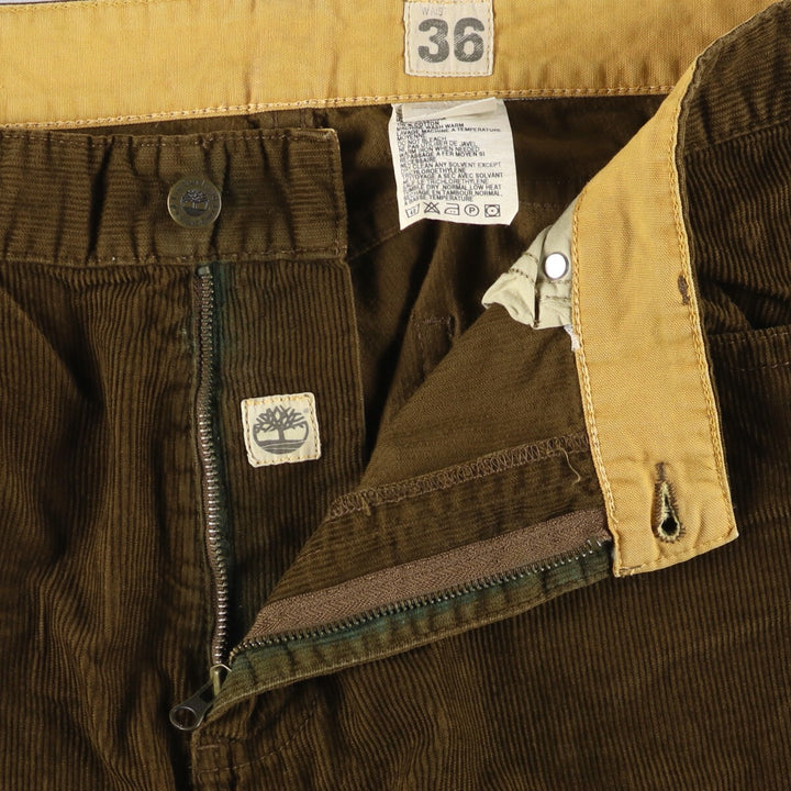 Timberland Men's Corduroy Pants, Size W37 cotton brown type Vintage Second Hand