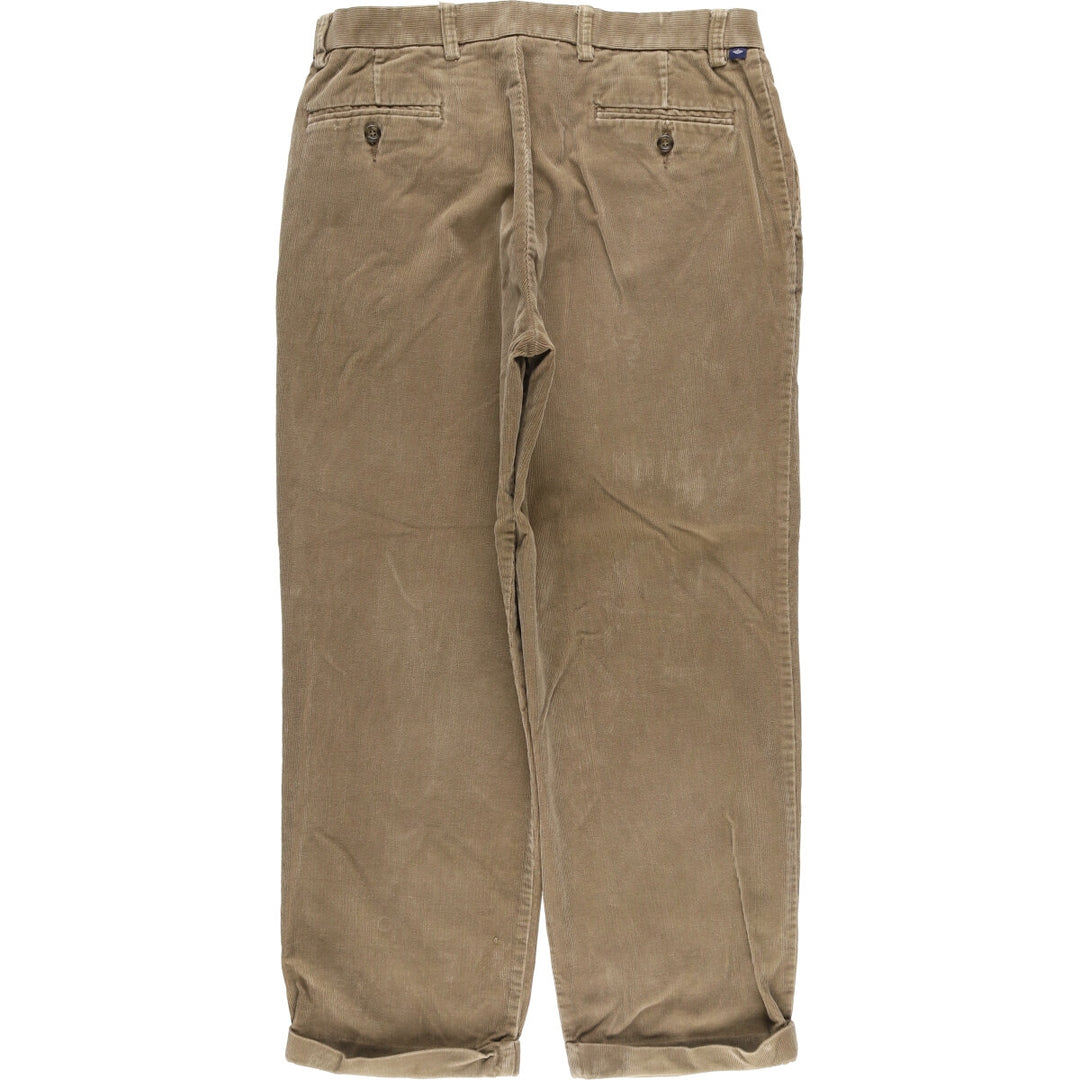 Dockers Pleated Relaxed Fit Two-Pleated Corduroy Pants, Men's, Size 34 cotton Beige type Vintage Second Hand