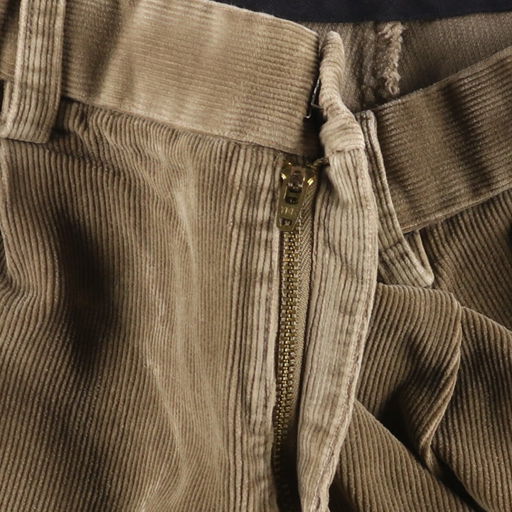 Dockers Pleated Relaxed Fit Two-Pleated Corduroy Pants, Men's, Size 34 cotton Beige type Vintage Second Hand