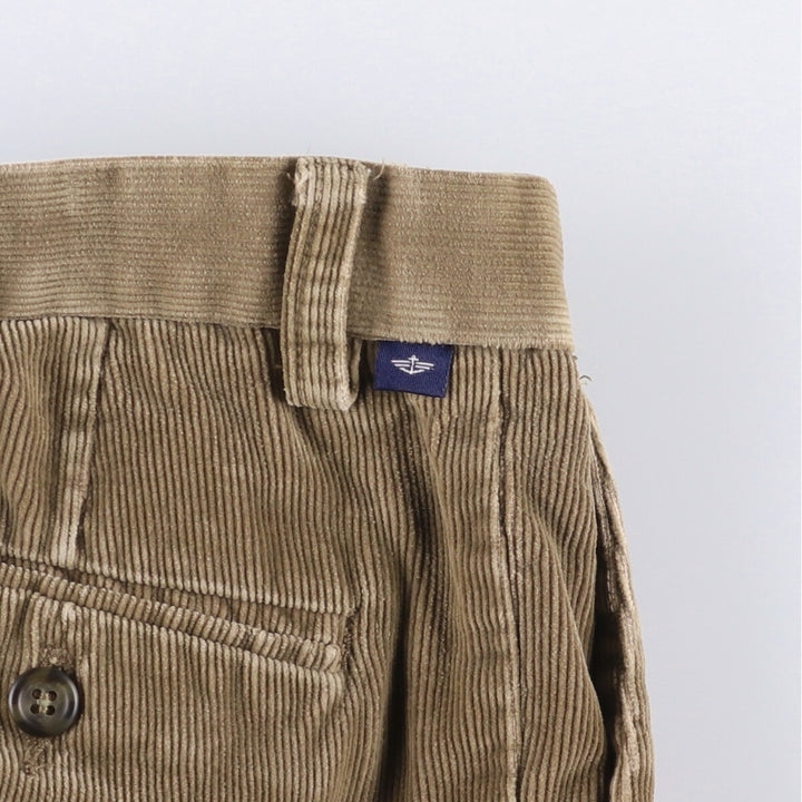 Dockers Pleated Relaxed Fit Two-Pleated Corduroy Pants, Men's, Size 34 cotton Beige type Vintage Second Hand