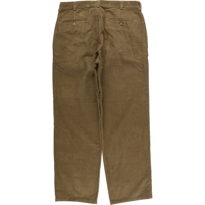 JOS.A.BANK CLASSIC COLLECTION Two-pleat Corduroy Pants, Men's, Size 34 cotton brown type Vintage Second Hand