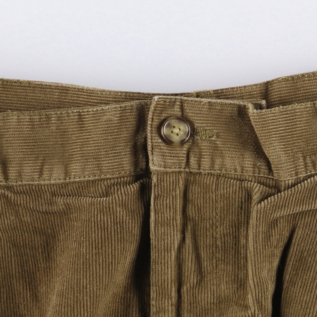 JOS.A.BANK CLASSIC COLLECTION Two-pleat Corduroy Pants, Men's, Size 34 cotton brown type Vintage Second Hand