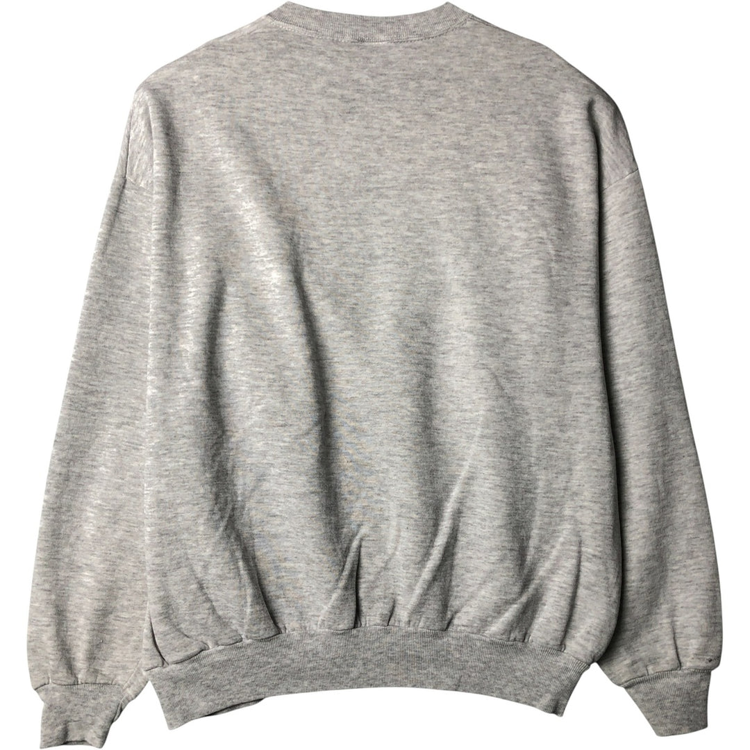 90'S Jerzees Printed Sweatshirt, Made in USA, Men's XL, Vintage cotton gray type Vintage Second Hand