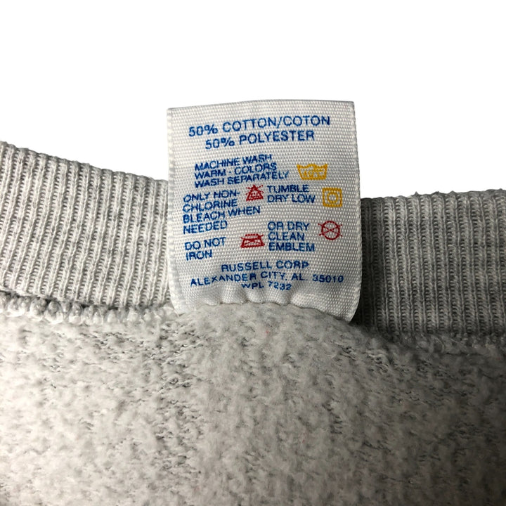 90'S Jerzees Printed Sweatshirt, Made in USA, Men's XL, Vintage cotton gray type Vintage Second Hand