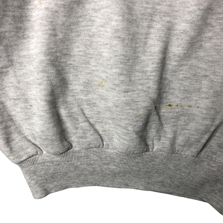 90'S Jerzees Printed Sweatshirt, Made in USA, Men's XL, Vintage cotton gray type Vintage Second Hand