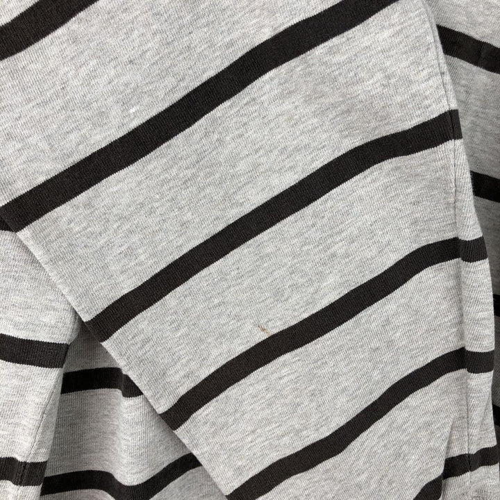 Ralph Lauren POLO by Ralph Lauren Striped Pattern Long Sleeve Rugby Shirt Men's Size L cotton gray type Vintage Second Hand
