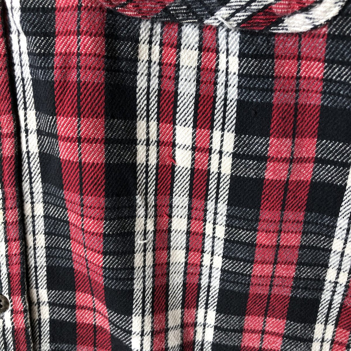 90s-00'S Vintage St. John's Bay Long Sleeve Flannel Check Shirt, Men's Size L cotton red type Vintage Second Hand