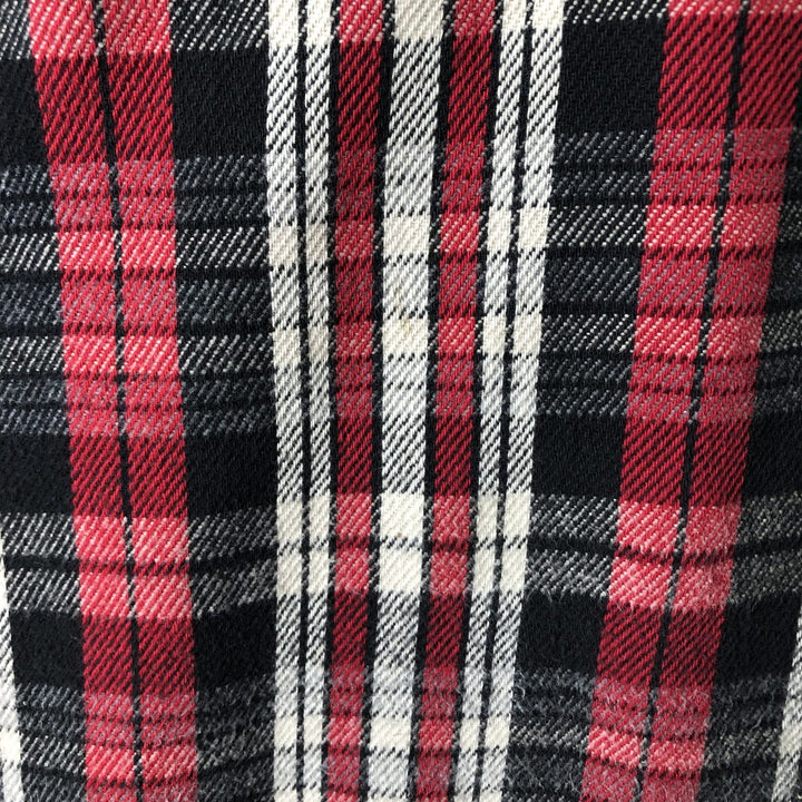 90s-00'S Vintage St. John's Bay Long Sleeve Flannel Check Shirt, Men's Size L cotton red type Vintage Second Hand