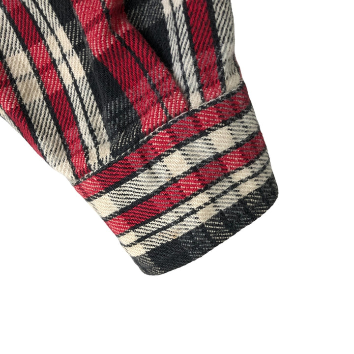 90s-00'S Vintage St. John's Bay Long Sleeve Flannel Check Shirt, Men's Size L cotton red type Vintage Second Hand
