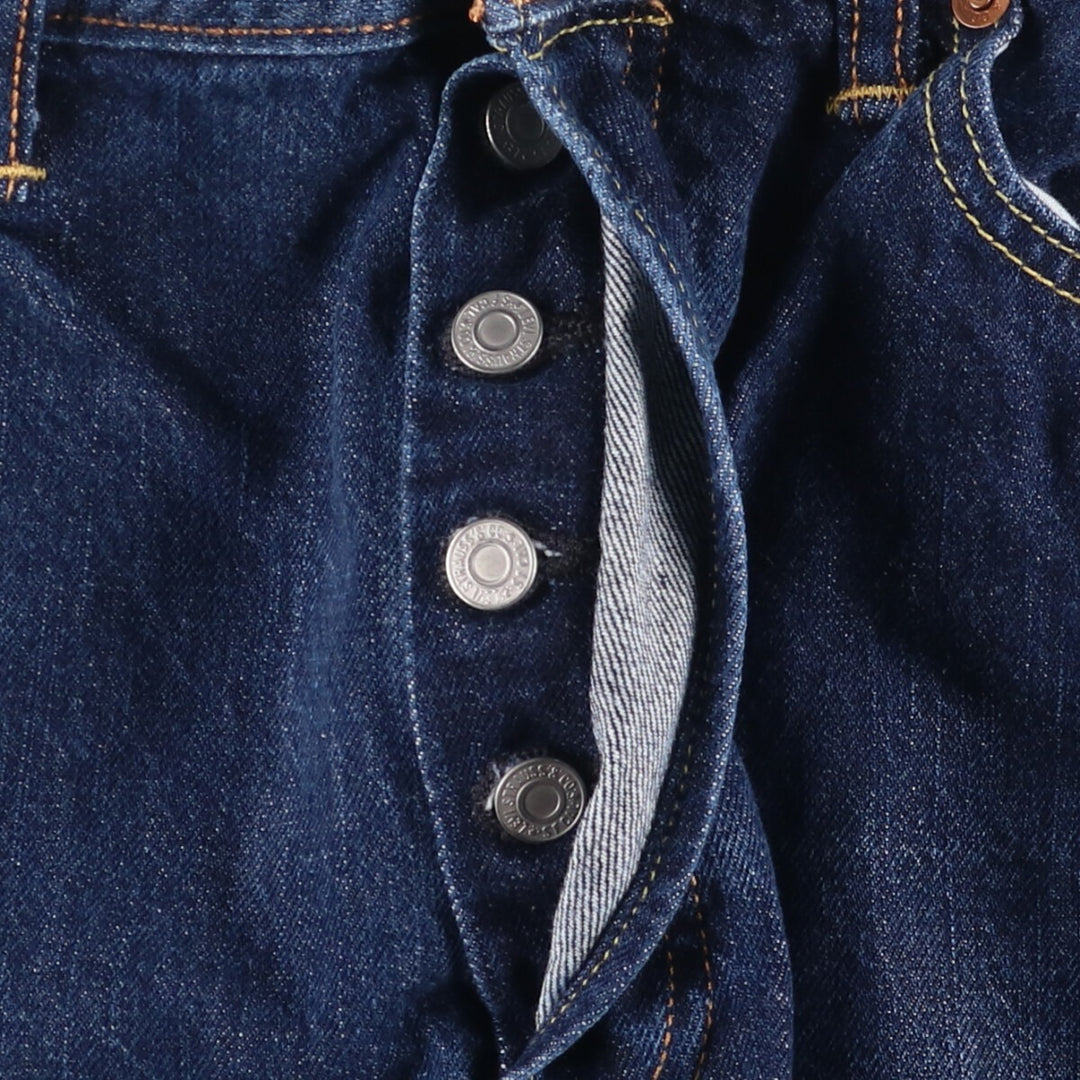 Levi's 501 straight denim pants for men, size W34 cotton blue type Vintage Second Hand
