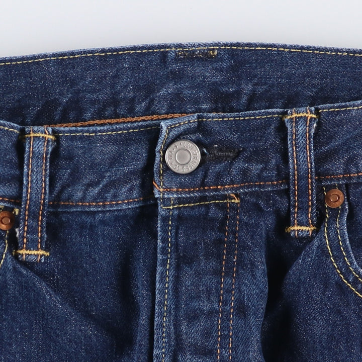 Levi's 501 straight denim pants for men, size W34 cotton blue type Vintage Second Hand