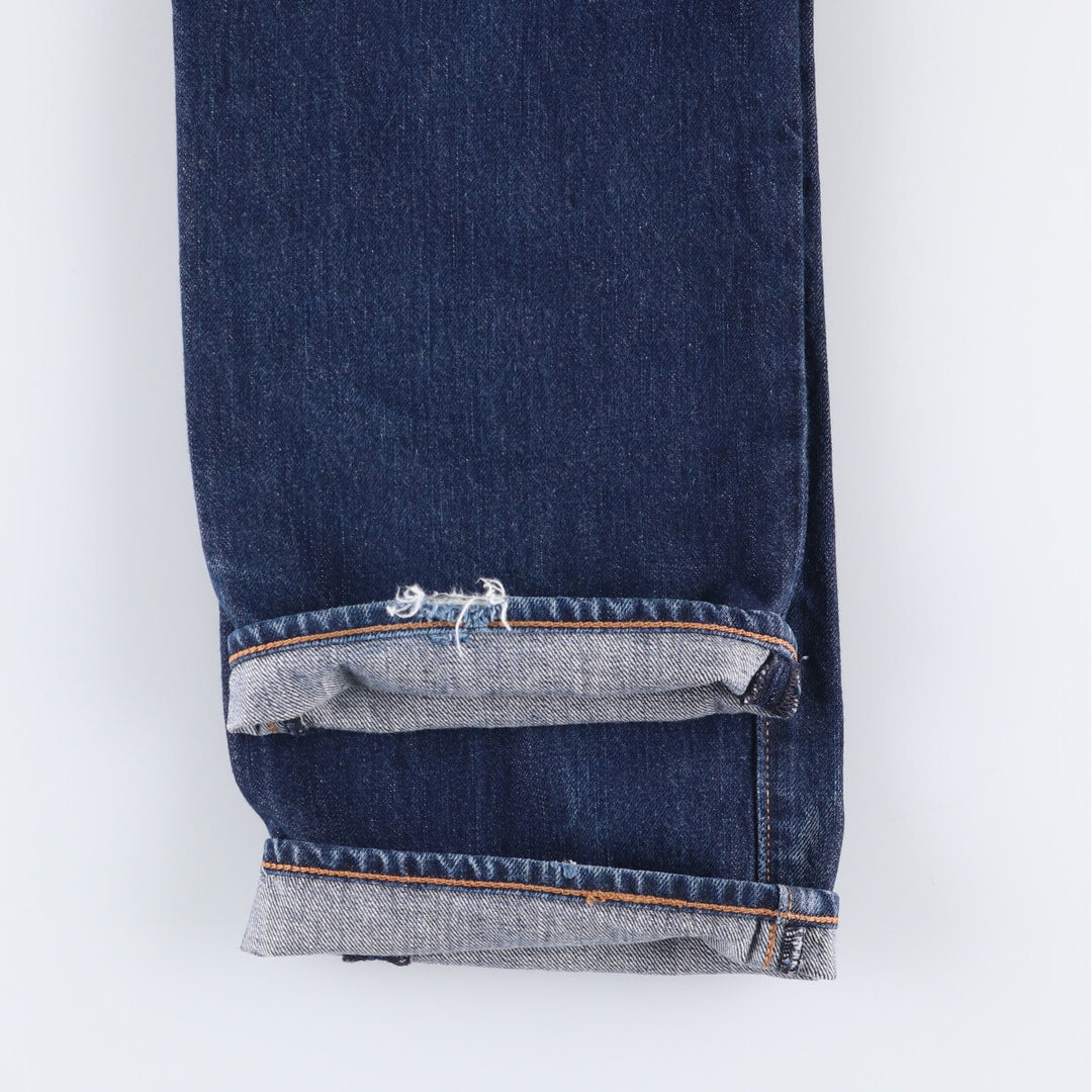 Levi's 501 straight denim pants for men, size W34 cotton blue type Vintage Second Hand