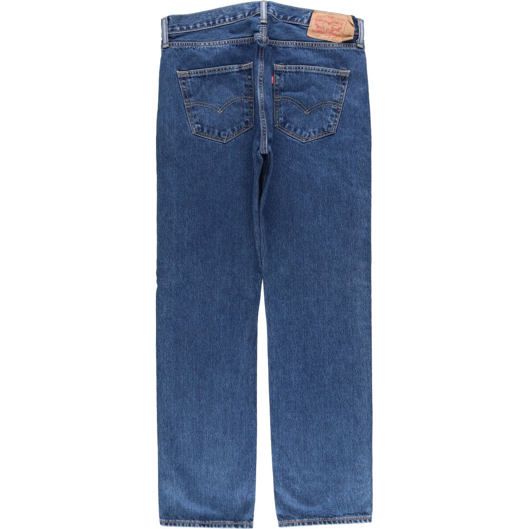 Levi's 501 Euro model straight denim pants for men, size W34 cotton blue type Vintage Second Hand