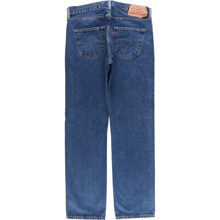Levi's 501 Euro model straight denim pants for men, size W34 cotton blue type Vintage Second Hand