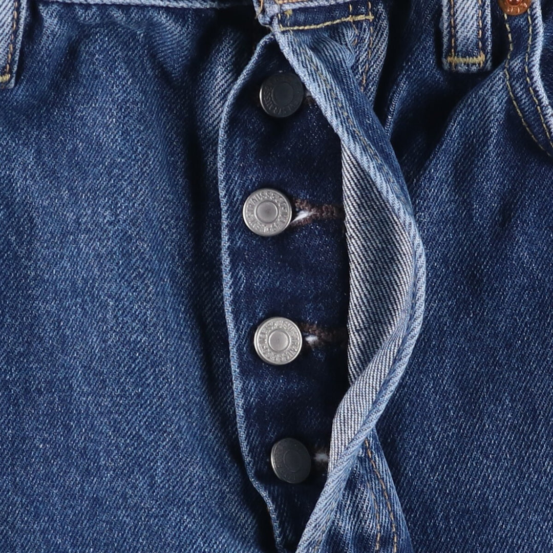 Levi's 501 Euro model straight denim pants for men, size W34 cotton blue type Vintage Second Hand