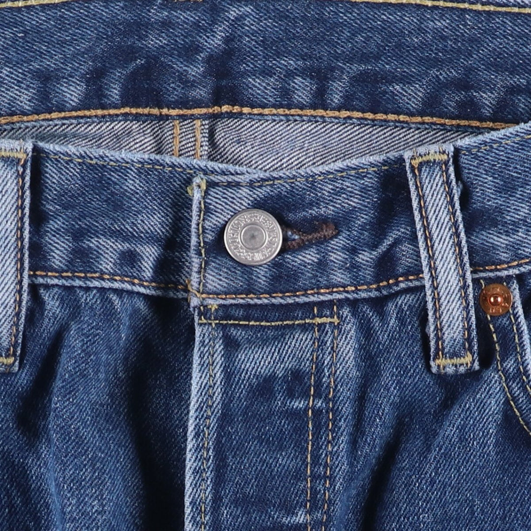 Levi's 501 Euro model straight denim pants for men, size W34 cotton blue type Vintage Second Hand