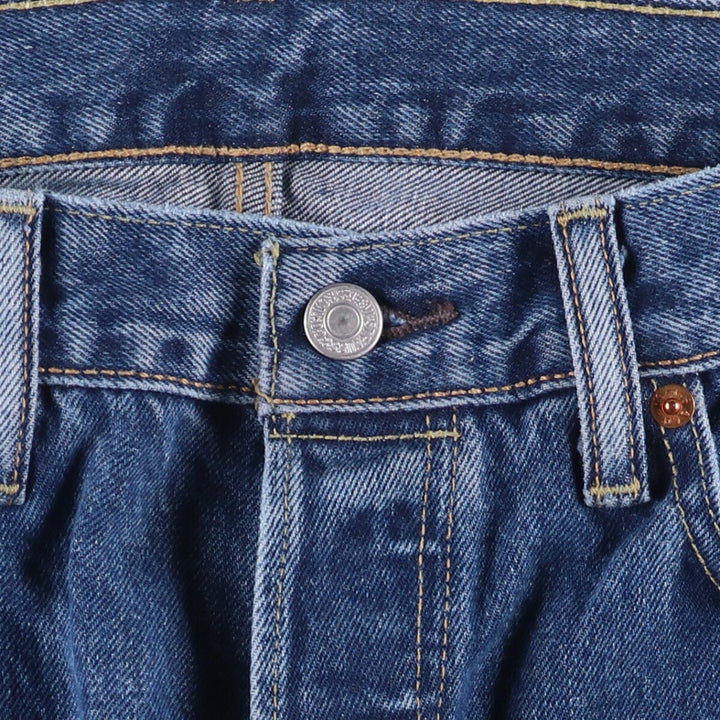 Levi's 501 Euro model straight denim pants for men, size W34 cotton blue type Vintage Second Hand