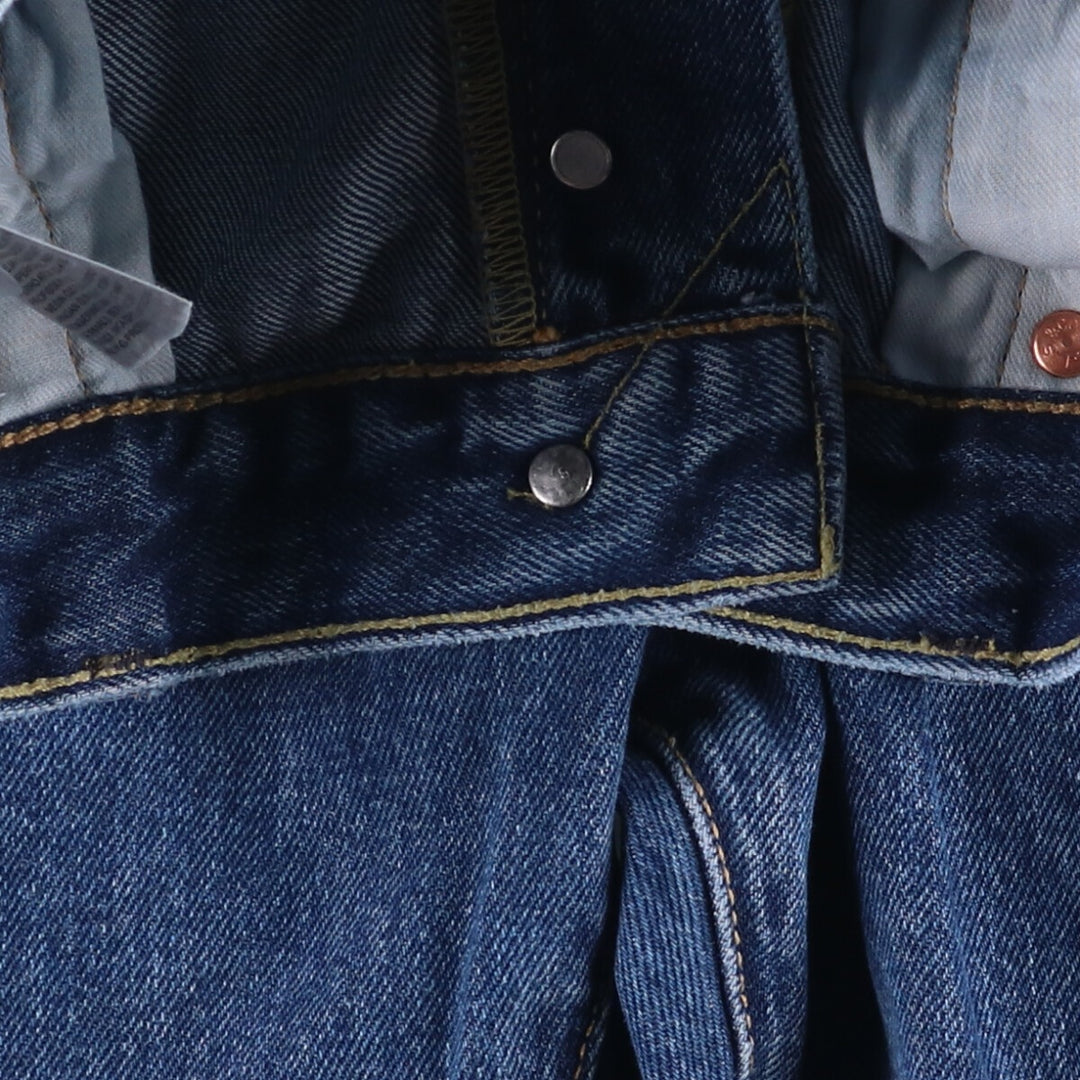 Levi's 501 Euro model straight denim pants for men, size W34 cotton blue type Vintage Second Hand