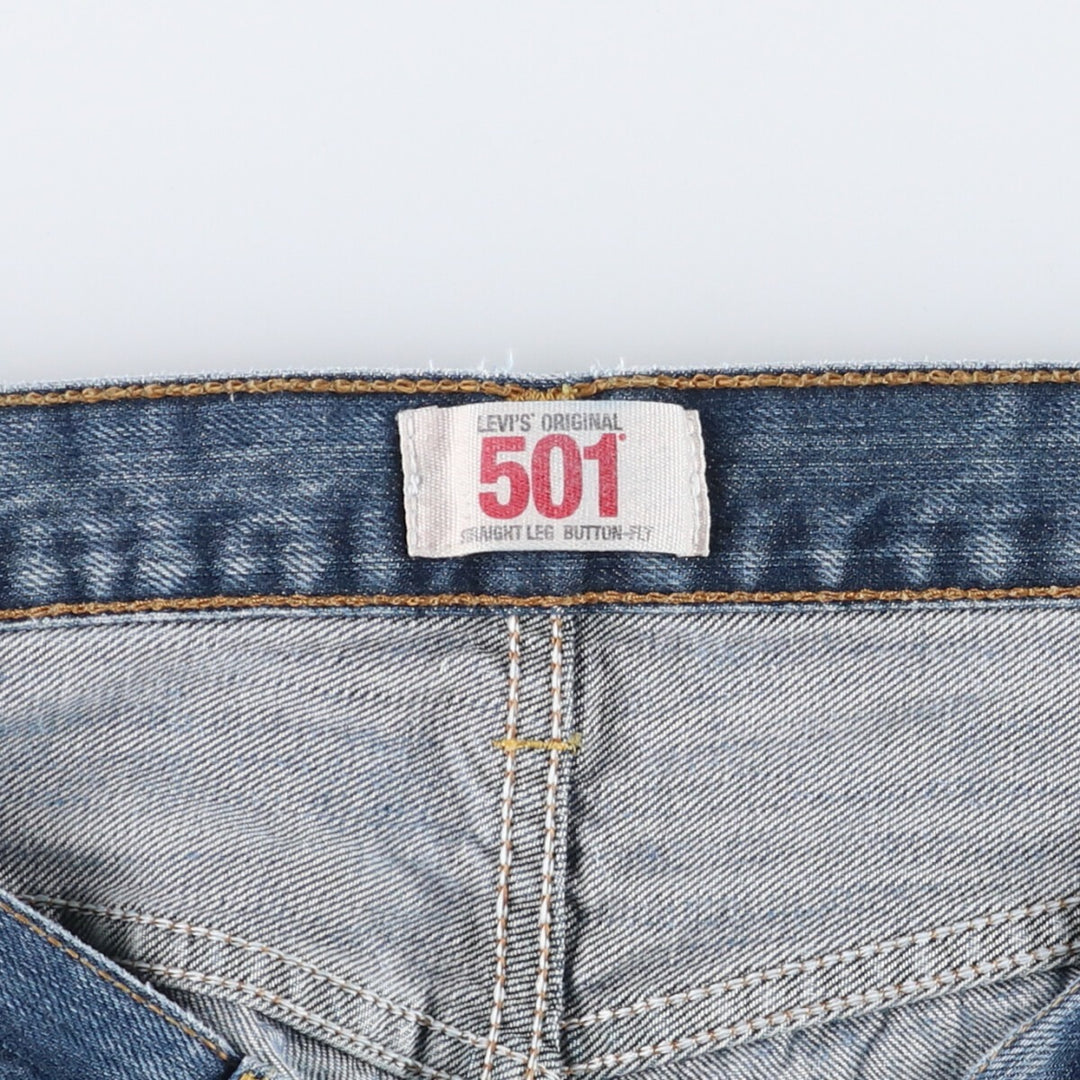 Levi's 501 Euro model straight denim pants for men, size W34 cotton blue type Vintage Second Hand