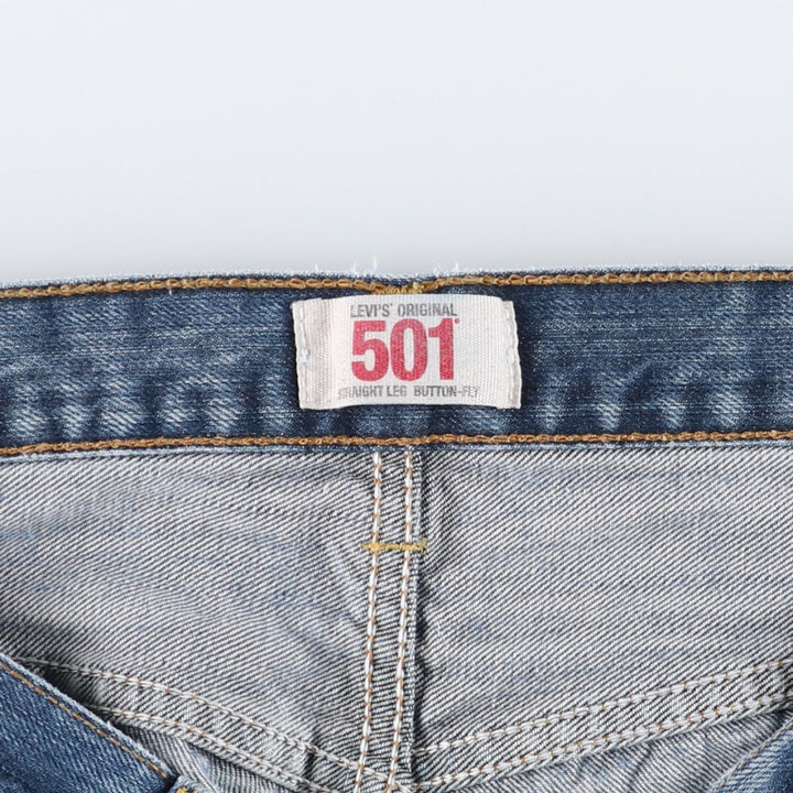 Levi's 501 Euro model straight denim pants for men, size W34 cotton blue type Vintage Second Hand
