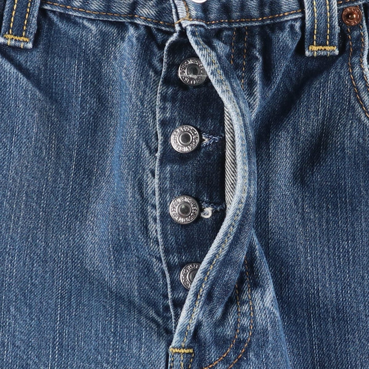 Levi's 501 Euro model straight denim pants for men, size W34 cotton blue type Vintage Second Hand
