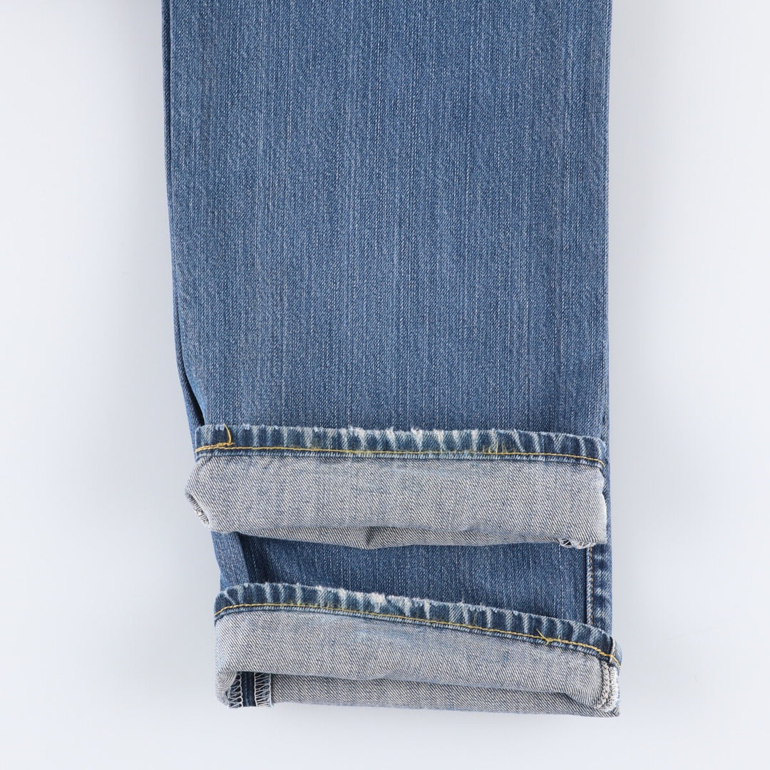 Levi's 501 Euro model straight denim pants for men, size W34 cotton blue type Vintage Second Hand