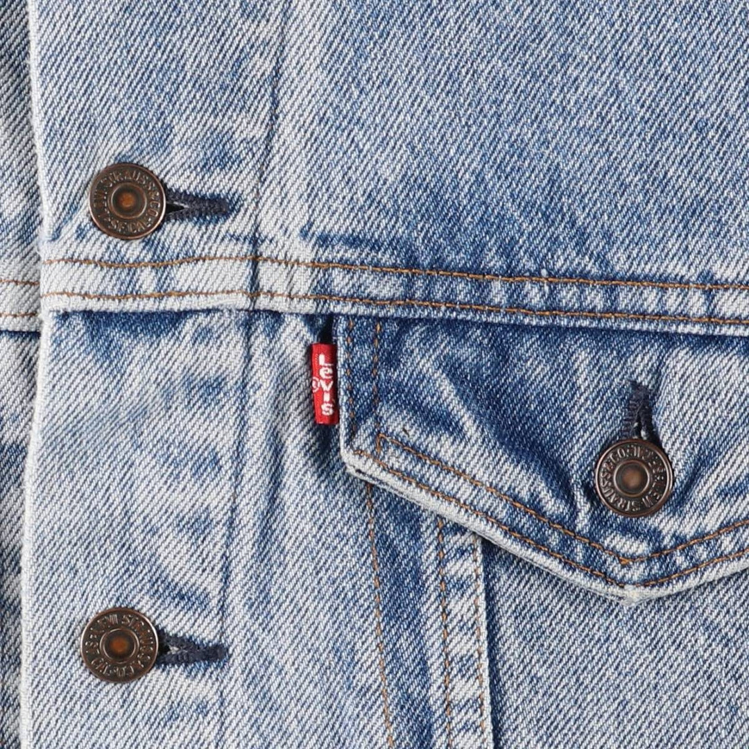 1990'S Levi's 70507-0314 Denim Jacket, Made in USA, Men's Size Medium cotton blue type Vintage Second Hand