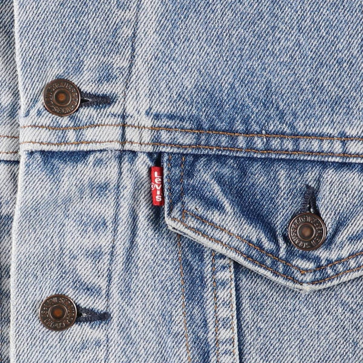 1990'S Levi's 70507-0314 Denim Jacket, Made in USA, Men's Size Medium cotton blue type Vintage Second Hand