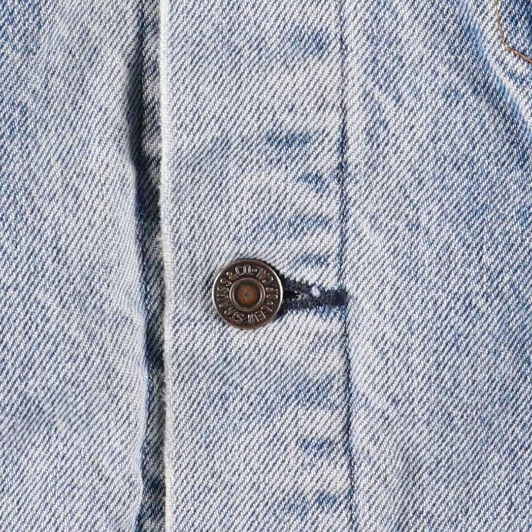 1990'S Levi's 70507-0314 Denim Jacket, Made in USA, Men's Size Medium cotton blue type Vintage Second Hand