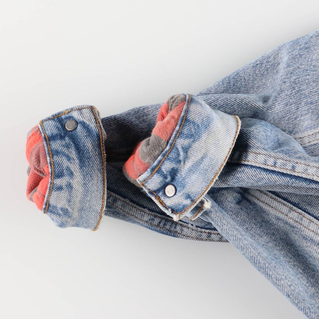 1990'S Levi's 70507-0314 Denim Jacket, Made in USA, Men's Size Medium cotton blue type Vintage Second Hand