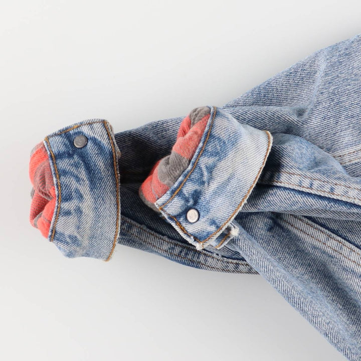 1990'S Levi's 70507-0314 Denim Jacket, Made in USA, Men's Size Medium cotton blue type Vintage Second Hand