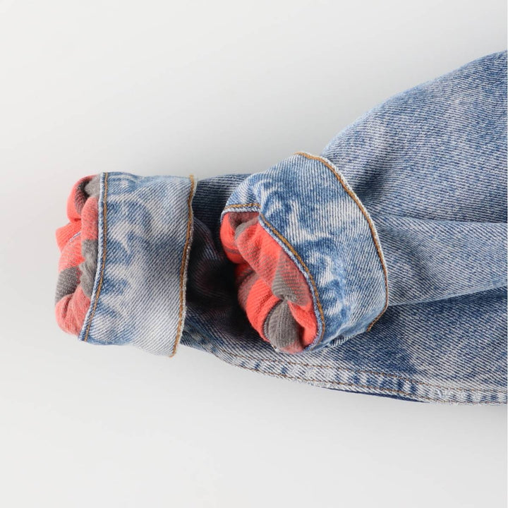 1990'S Levi's 70507-0314 Denim Jacket, Made in USA, Men's Size Medium cotton blue type Vintage Second Hand