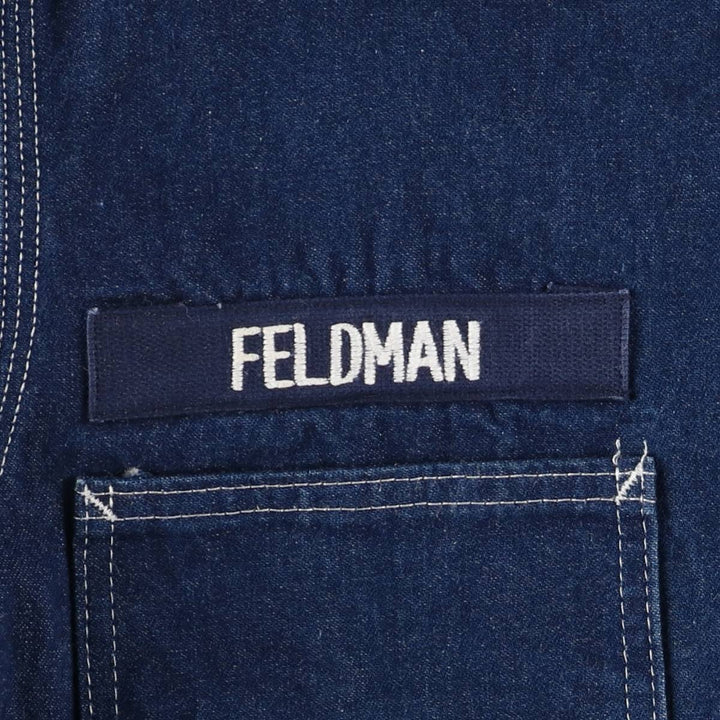 Dickies denim coveralls, men's size L unclear blue type Vintage Second Hand