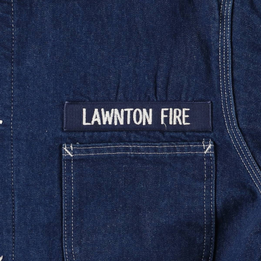 Dickies denim coveralls, men's size L unclear blue type Vintage Second Hand