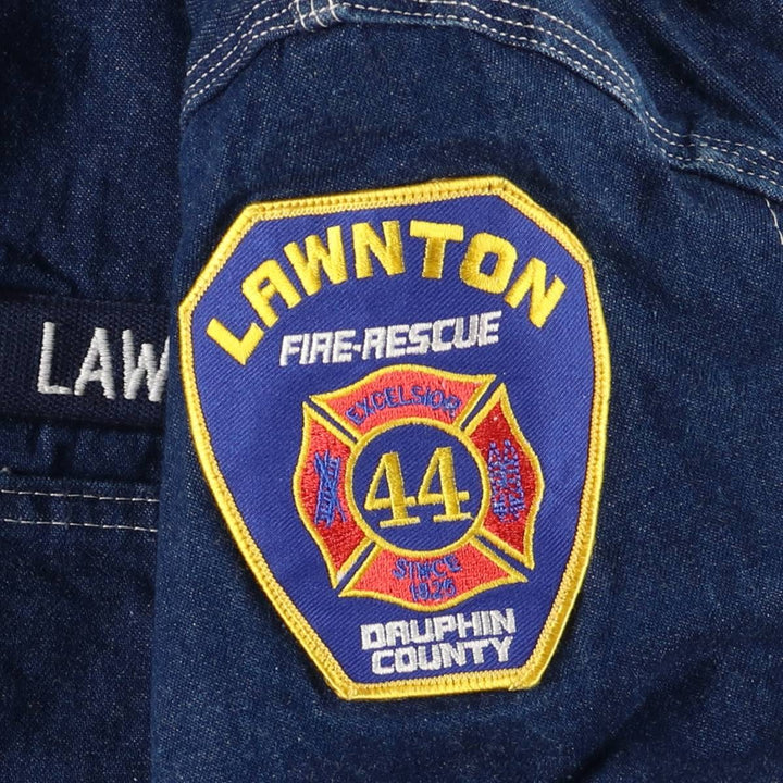 Dickies denim coveralls, men's size L unclear blue type Vintage Second Hand