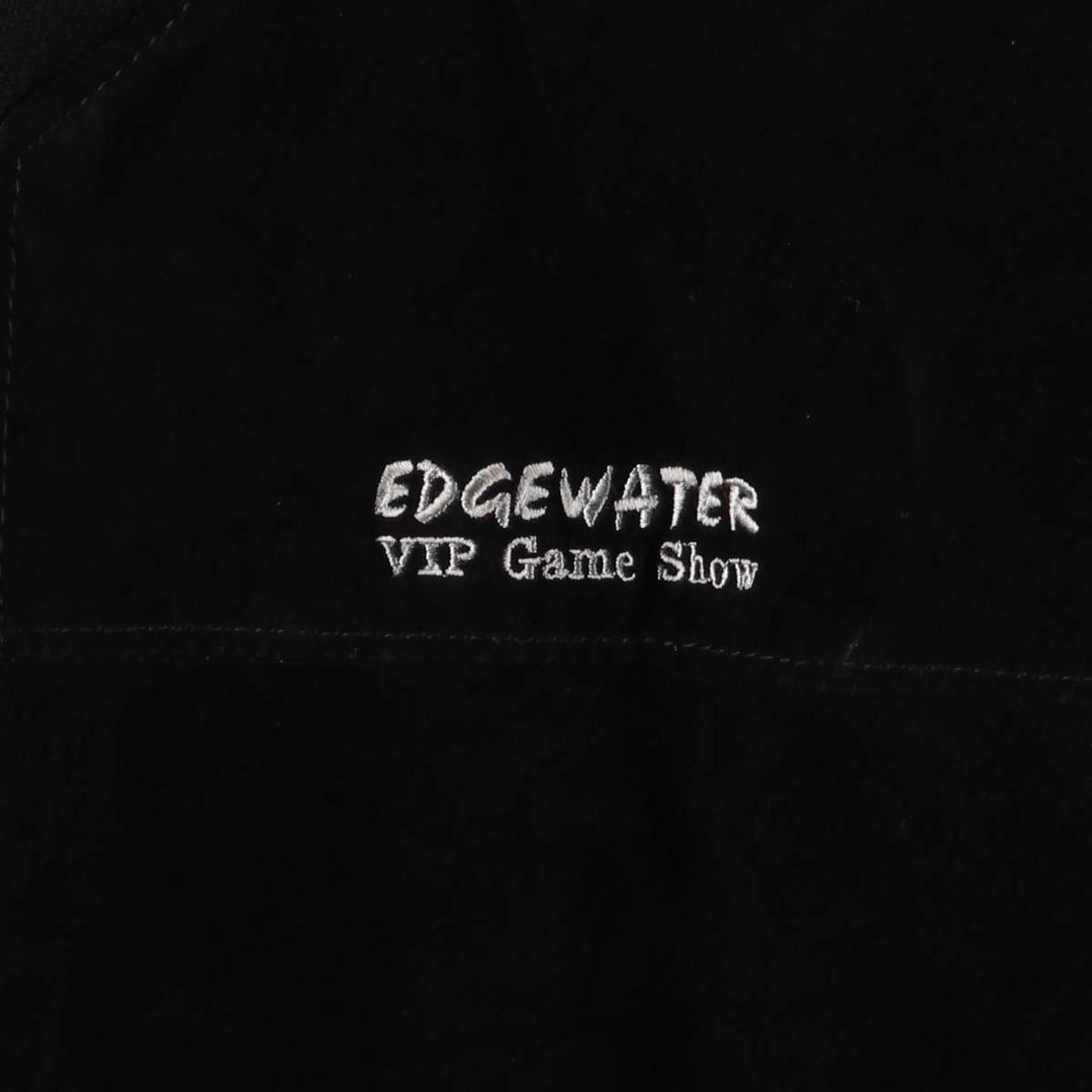 Vintage LEATHER suede leather blouson, men's size L Genuine Leather Suede Leather black type Vintage Second Hand