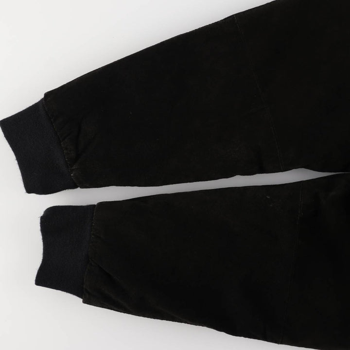 Vintage LEATHER suede leather blouson, men's size L Genuine Leather Suede Leather black type Vintage Second Hand