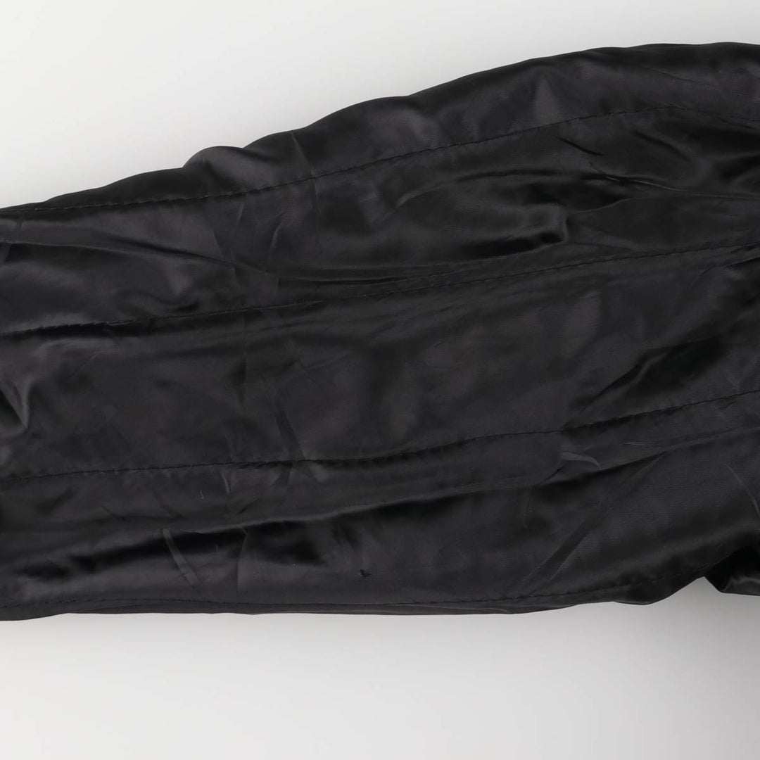 Vintage LEATHER suede leather blouson, men's size L Genuine Leather Suede Leather black type Vintage Second Hand