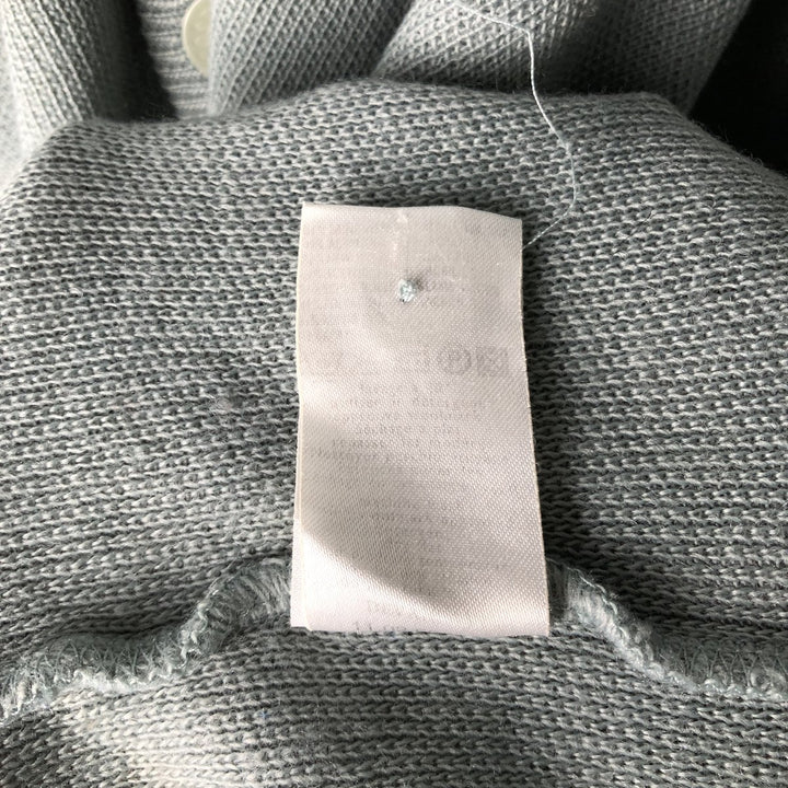 Vintage 70s-80'S Lacoste Acrylic Knit Cardigan, Men's Size XL unclear gray type Vintage Second Hand