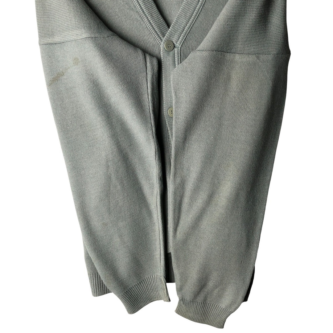 Vintage 70s-80'S Lacoste Acrylic Knit Cardigan, Men's Size XL unclear gray type Vintage Second Hand
