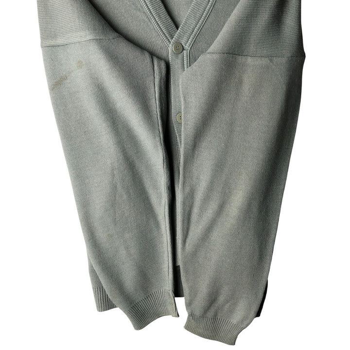 Vintage 70s-80'S Lacoste Acrylic Knit Cardigan, Men's Size XL unclear gray type Vintage Second Hand