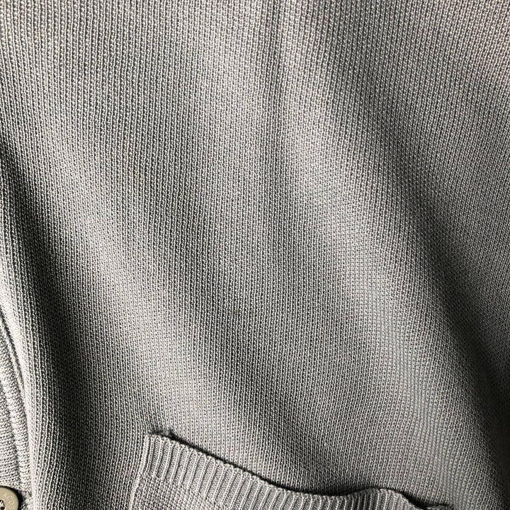 Vintage 70s-80'S Lacoste Acrylic Knit Cardigan, Men's Size XL unclear gray type Vintage Second Hand