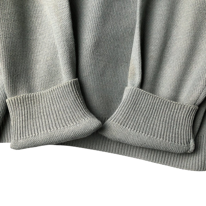 Vintage 70s-80'S Lacoste Acrylic Knit Cardigan, Men's Size XL unclear gray type Vintage Second Hand